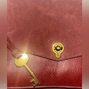 FOSSIL Elegant Women's Leather Bag in Rich Brown